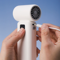 Ventilateur haute vitesse très vendu, mode haute puissance + cinq réglages de vitesse, vente directe d'usine, batterie 65W 3000mAh*2