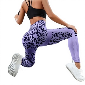Best Selling Fitness Wear Adult Size Women <b>Leggings</b> High Waist Solid Knitted Spandex/<b>Polyester</b> Breathable Gym Workout <b>Leggings</b> - Product Image 1