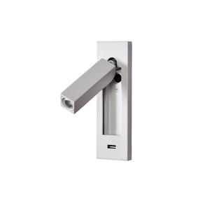 Queen Led sobre el <span class=keywords><strong>cabecero</strong></span> <span class=keywords><strong>empotrado</strong></span> con luces de lectura ajustables para soporte de pared de cama con puerto USB luz de pared ajustable - Product Image 6