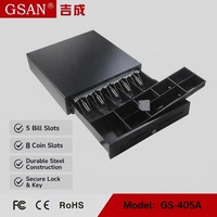 Tiroir-caisse POS Kinghe 405 mm réglable pour 8 pièces de monnaie et 5 billets, avec connecteur RJ11, durable, pour caisse de supermarché