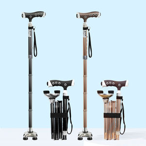 S16ZD-# A #2025 Nuevo diseño plegable con cuentas de masaje Bastón ajustable para ancianos Bastón con mango envuelto NylonTPR ligero - Product Image 1