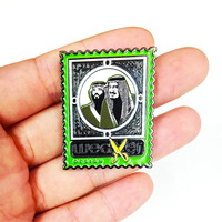 Épingles Souvenirs en Émail avec Logo Embossé Personnalisé du Royaume d'Arabie Saoudite, Plaqué Or, Aimant