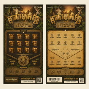 Cartes à gratter personnalisées à double face, billets de tombola en papier, billets de loterie à gratter pour <span class=keywords><strong>les</strong></span> tirages de loterie - Product Image 1
