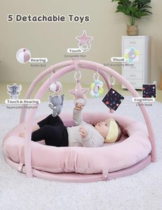 5 en 1 bébé jouer Gym épais et en peluche bébé <span class=keywords><strong>tapis</strong></span> <span class=keywords><strong>de</strong></span> jeu ventre temps <span class=keywords><strong>tapis</strong></span> avec des jouets en peluche pour le développement <span class=keywords><strong>de</strong></span> la motricité bébé activité <span class=keywords><strong>tapis</strong></span> - Product Image 2