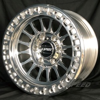 Rines Todoterreno de Aleación de Aluminio de 17 y 18 Pulgadas, 6x139.7, 6X135, con Acabado Mecanizado y Beadlock Real, para Toyota, Ford F-150, Chevrolet, Nissan Patrol