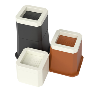Lève-meubles, lève-lits, pour relever les pieds des lits, des canapés ou autres meubles, en plastique robuste, base en caoutchouc antidérapante - Product Image 4