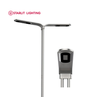 Lampadaire solaire LED haute efficacité IP65, corps en acier inoxydable, alimentation CA, certifié CQC, garantie 3 ans, angle de faisceau 104°