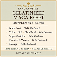 Capsules de racine de maca gélifiée - Mélange jaune, rouge et noir, certifié végétalien, pour hommes