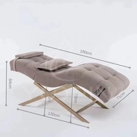 Lit de beauté Feng Sheng, table de massage pour tatouage, lit de beauté moderne de luxe incurvé pour les cils, lit de beauté ergonomique pour les cils et le visage