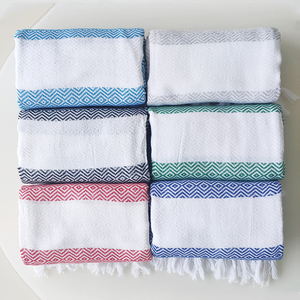 Toalla de <span class=keywords><strong>Playa</strong></span> Turca de Algodón Orgánico con Impresión Personalizada, Toalla de Baño de Lino Ultra Suave, Toalla de <span class=keywords><strong>Playa</strong></span> Individual sin Arena, Tipo Hamam - Product Image 2