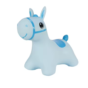 Cavalcare il giocattolo cavallo tramoggia giocattolo gonfiabile che rimbalza Pony per la formazione di equilibrio dei bambini, divertente giro degli animali per i regali Playtime - Product Image 1