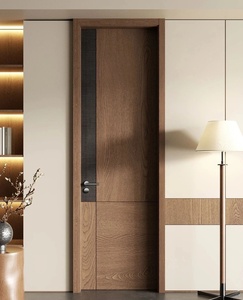 Porte Interne di Lusso con Design Integrato, Legno Massello, Dettagli Metallici, Superfici Senza Giunture, Cerniere Nascoste - Product Image 1