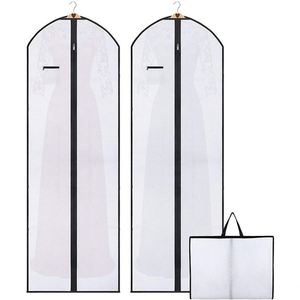 Housses de protection pour vêtements personnalisées avec logo, en non-tissé, écologiques, avec poignées, suspendues, réutilisables, imperméables, pour le shopping, les voyages et le rangement - Product Image 3