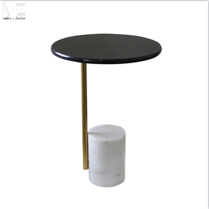 Sofa <strong>Side</strong> Service End <strong>Table</strong> Golden Stainless Steel Marble Round <strong>Gold</strong> Stylish End Coffee <strong>Table</strong> for Living Room - Product Image 5