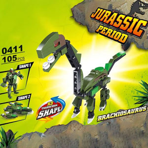 105 pièces, blocs de construction de robot Brachiosaurus 3 en 1, jouet STEAM pour enfants, développement de la motricité fine, cadeau éducatif - Product Image 2