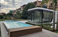 Bureau personnalisé en usine Hôtel de villégiature mobile moderne préfabriqué Maison capsule spatiale préfabriquée écologique de luxe