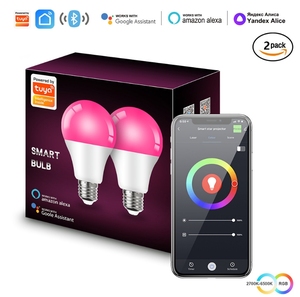Tuya Smart <span class=keywords><strong>LED</strong></span>-Lampe A19 Alexa Sprach steuerung Dimmen und Farb anpassung <span class=keywords><strong>WiFi</strong></span> A70 Lampen licht RGBCW - Product Image 6