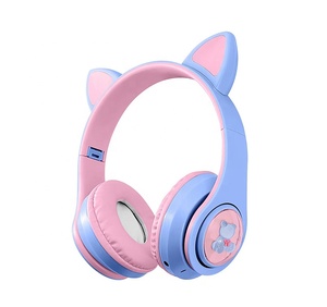 Audífonos Inalámbricos <span class=keywords><strong>con</strong></span> Cancelación <span class=keywords><strong>de</strong></span> Ruido KT-M22, Plegables, HiFi, Graves Profundos, Diadema <span class=keywords><strong>con</strong></span> Luces LED, <span class=keywords><strong>Auriculares</strong></span> <span class=keywords><strong>con</strong></span> <span class=keywords><strong>Orejas</strong></span> <span class=keywords><strong>de</strong></span> <span class=keywords><strong>Gato</strong></span> para Niñas, Regalo - Product Image 2