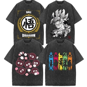 Impresión UV lavado Son Goku Vegeta Totoro Broli Pretty Soldier <span class=keywords><strong>Sailor</strong></span> <span class=keywords><strong>Moon</strong></span> Super Saiyan camiseta Anime hombres <span class=keywords><strong>camisas</strong></span> para mujeres - Product Image 1