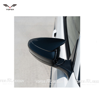 ABS pièces automobiles de haute qualité accessoires de voiture rétroviseur latéral capuchon coque couverture noir brillant pour honda accord
