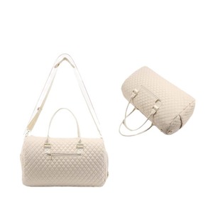 여행 세면도구 체육관 더플 캐리 온 오버 나이트 백 베이지 신발 구획 여행 여성 여자 주말 가방 - Product Image 4