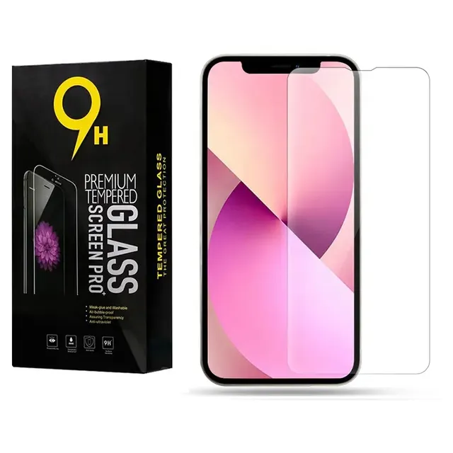 Hot Wholesale 9H High Clear Tempered Glass TPU Screen Protector for 12 Mini Full Coverage AAA Grade 3D Black Edge