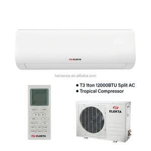 Aires Acondicionados Tropicales ELEKTA T3 de 12000 BTU, 1 Tonelada, 220V, Inverter, Unidad de Aire Acondicionado de Pared, R410a, Alto Rendimiento en Temperaturas Altas en Irak - Product Image 1