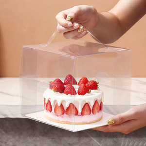 6 इंच स्टॉक ढहने योग्य मिनी स्पष्ट खाद्य ग्रेड पालतू जानवर खाद्य उपयोग के लिए उच्च पारदर्शी खुदरा पैकेजिंग बॉक्स - Product Image 5