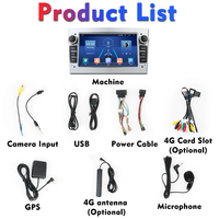 Meihua-Autoradio Android 7 pouces, Lecteur DVD MP3 portable avec GPS Carplay pour Opel Vauxhall Astra Antara Meriva Vectra Corsa