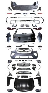 Kit carrosserie pour <span class=keywords><strong>Mercedes</strong></span> Benz GLS X166 2015-2019, mise à niveau vers le style <span class=keywords><strong>Maybach</strong></span> GLS X167 2024 avec capot, ailes, pare-chocs, calandre, couvercle de coffre - Product Image 6