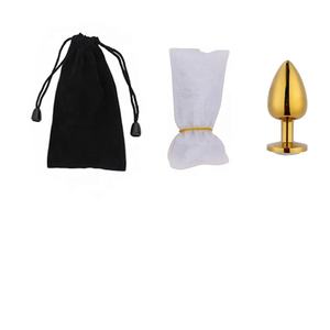 卸売バットプラグ下着ゴールドアナルバットプラグジュエルバットプラグ付き - Product Image 4