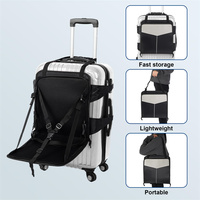 Chaise portable pliable améliorée pour la famille à l'aéroport facilitée par les voyages Valise de voyage pour enfants améliorée avec ceinture de sécurité