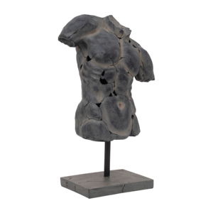 Scultura Artistica a Forma di Torso Screpolato, Decorazione Moderna per Soggiorno, Bagno e Ingresso - Product Image 2