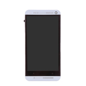 Vente en gros d'usine, écran tactile LCD de remplacement de qualité supérieure à 100% pour HTC ONE M7 801E avec cadre - Product Image 1