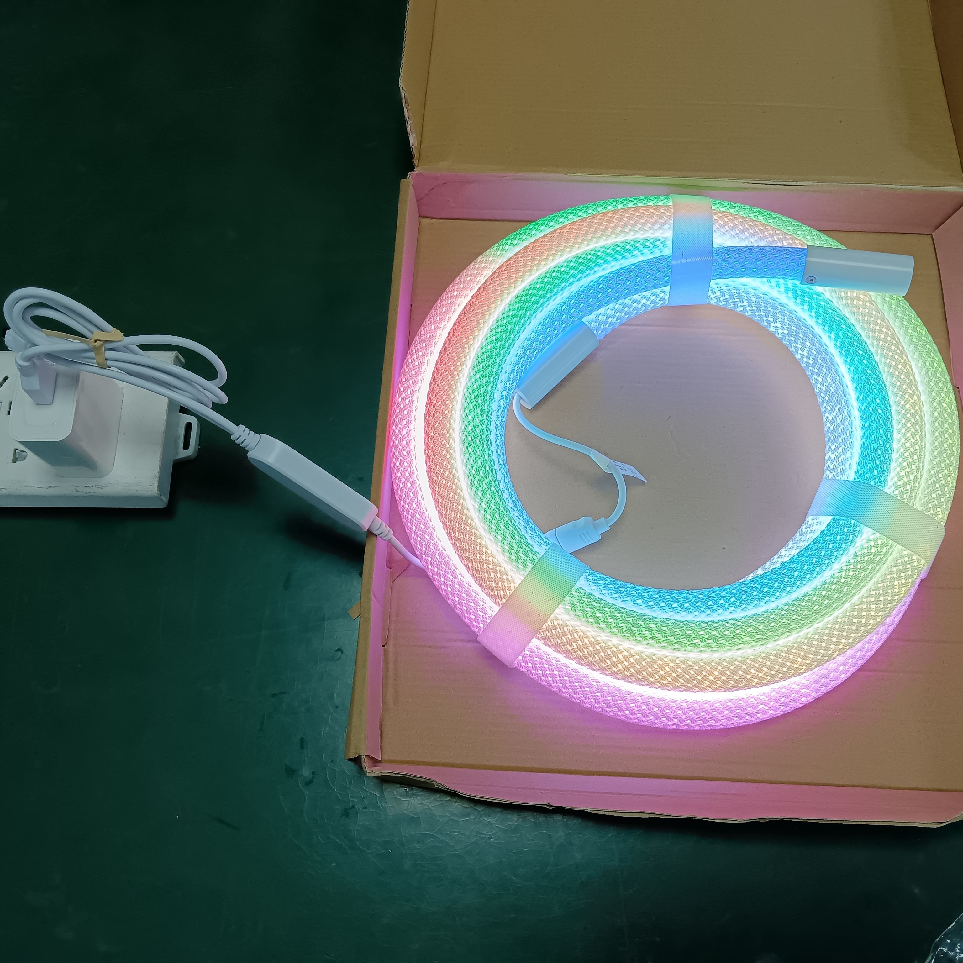 DC 5V 360 Degree RGB Neon Light Round Tube Flexible Soft WS2812 Silicone Led Neon Light for Decoration