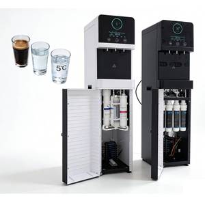 Distributeur d'eau chaude et froide OEM ODM avec purificateur, sur pied, boîtier en plastique, pour usage domestique et professionnel, certifié CE, 3 robinets pour l'eau chaude - Product Image 1