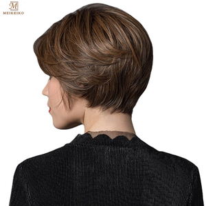 <span class=keywords><strong>Cheveux</strong></span> synthétiques pour femmes, perruque courte de style bob, coupe de <span class=keywords><strong>cheveux</strong></span> bobo naturelle, <span class=keywords><strong>cheveux</strong></span> résistants à la chaleur - Product Image 6