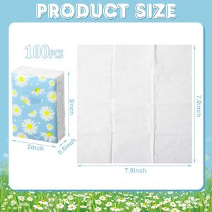 Brand Tissu Small Travel Floral Daisy <strong>Wedding</strong> Funeral Bridal Shower Individual 3 Ply Facial <strong>Tissues</strong> Packs - Product Image 2