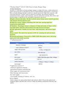 Pompe à piston à trois cylindres, équipement de transport de qualité industrielle pour l'irrigation agricole et l'alimentation en eau des chantiers - Product Image 4