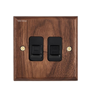 แผงสวิตช์ไฟติดผนังทำจากไม้แข็งทนทานเต้ารับสไตล์ย้อนยุคทำด้วยมือทองเหลืองแบบโบราณ - Product Image 6