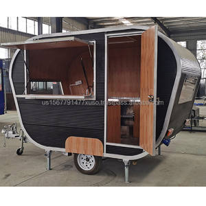 Carrito de Comida Móvil Totalmente Equipado para Café Rápido, Helados, Snacks, Hot Dogs y Patatas Fritas - Remolque Eficiente para Café - Product Image 5