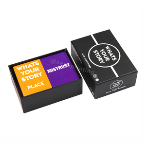 Prix d'usine jeu de cartes couleur créer un jeu de cartes avec insertion de boîtes supérieure et inférieure Services d'impression - Product Image 4