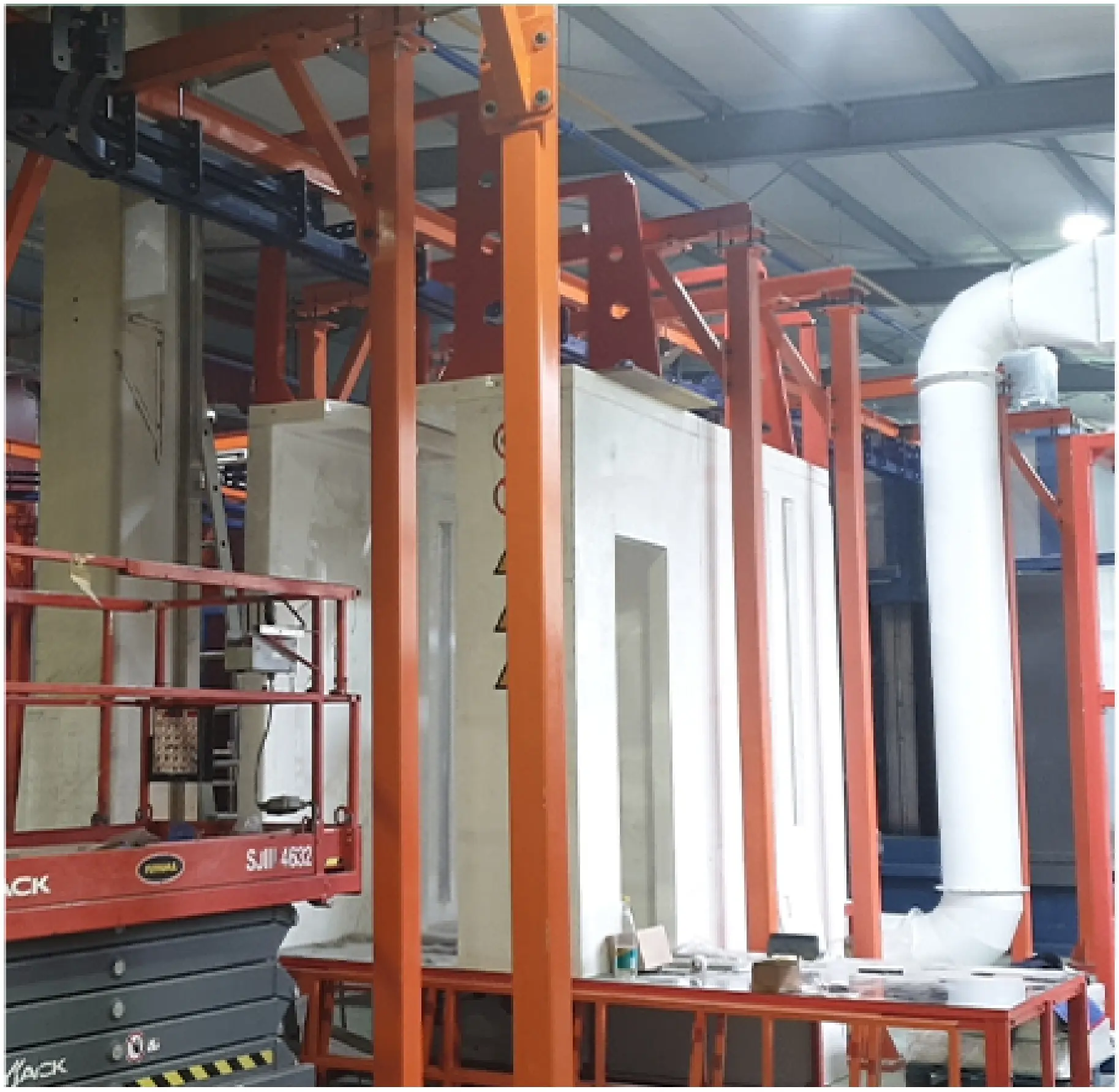 P F Full Automatic Powder Coating Line Robot Spraying System