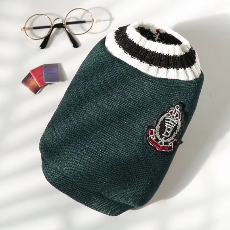 Trendy Pet Vest Preppy Style Knitted Waistcoat For Dog Cat