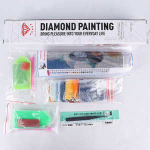 Meian professionnel Zen diamant rond mosaïque broderie peinture <span class=keywords><strong>sur</strong></span> <span class=keywords><strong>toile</strong></span> avec aquarelle 30x40cm abstrait décor à la maison - Product Image 5