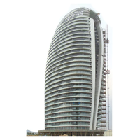 Immeuble de bureaux préfabriqué à structure en acier à plusieurs étages de grande hauteur Appartement de résidence à ossature métallique préfabriqué léger