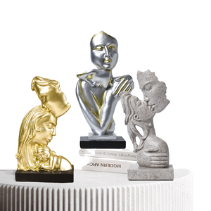 Ornements en résine abstraits de luxe pour la maison, le salon, le bureau, le meuble à vin, le meuble TV, la bibliothèque, l'étagère, style européen - Product Image 1