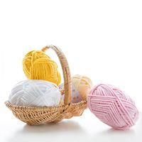 Hilo Grueso de Poliéster para Tejer a Mano y Ganchillo Mantas de Bebé Bufandas y Muñecos de Chenilla de Yarncrafts