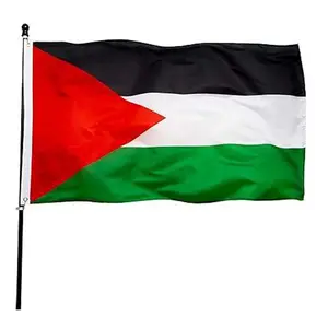 2023 vendita calda personalizzata di qualsiasi dimensione bandiera nazionale piccola o grande bandiera nazionale in poliestere palestina bandiera