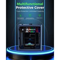 Creality Multifunctional 3D Printer Tower Case Enclosure Semi-transparent Black Protective Cover Built-in Filtration System LED.
